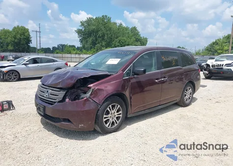 2012 Honda Odyssey Ex-L z USA, uszkodzony, nr VIN 5FNRL5H61CB084601